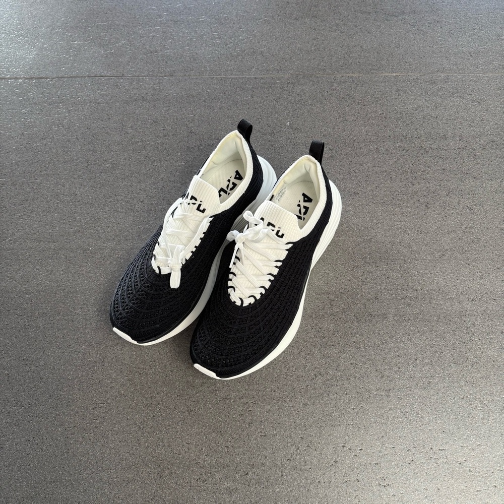 APL Black and White Knit Sneakers